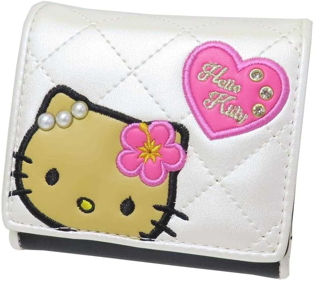 Amazon.co.jp: [サンアート] 三つ折り財布 サンリオ ワッペンキティ